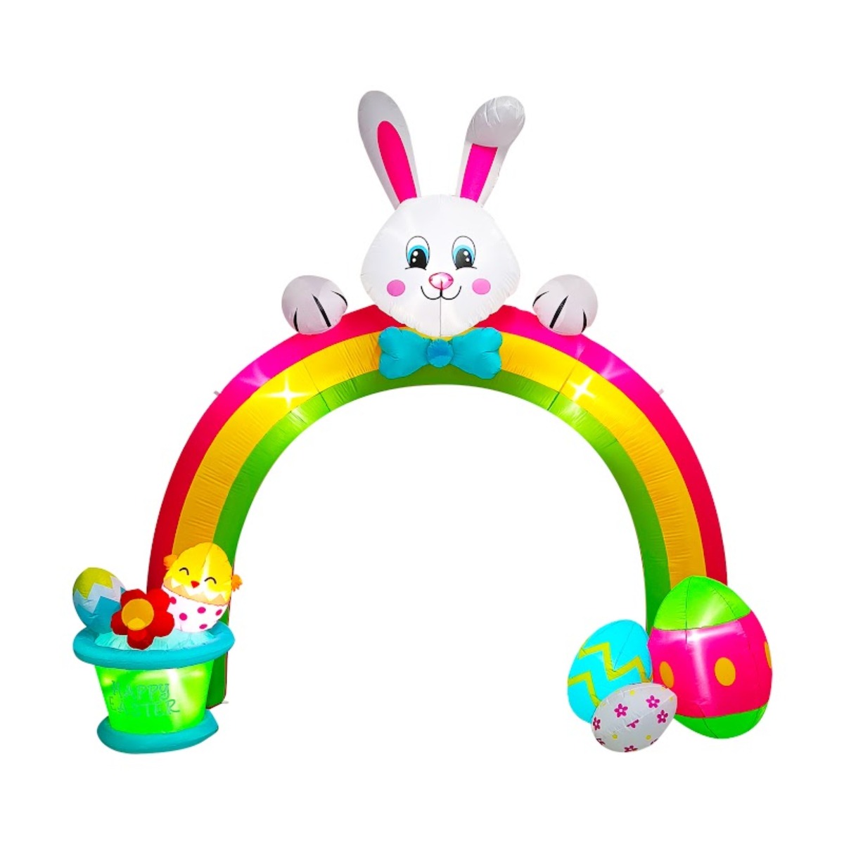 Rainbow Easter Bunny Arch Inflatable