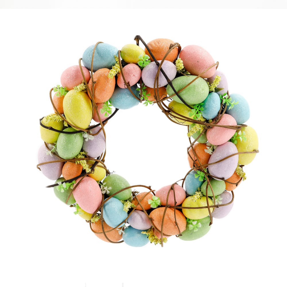 Pastel Easter Eggs Wreath