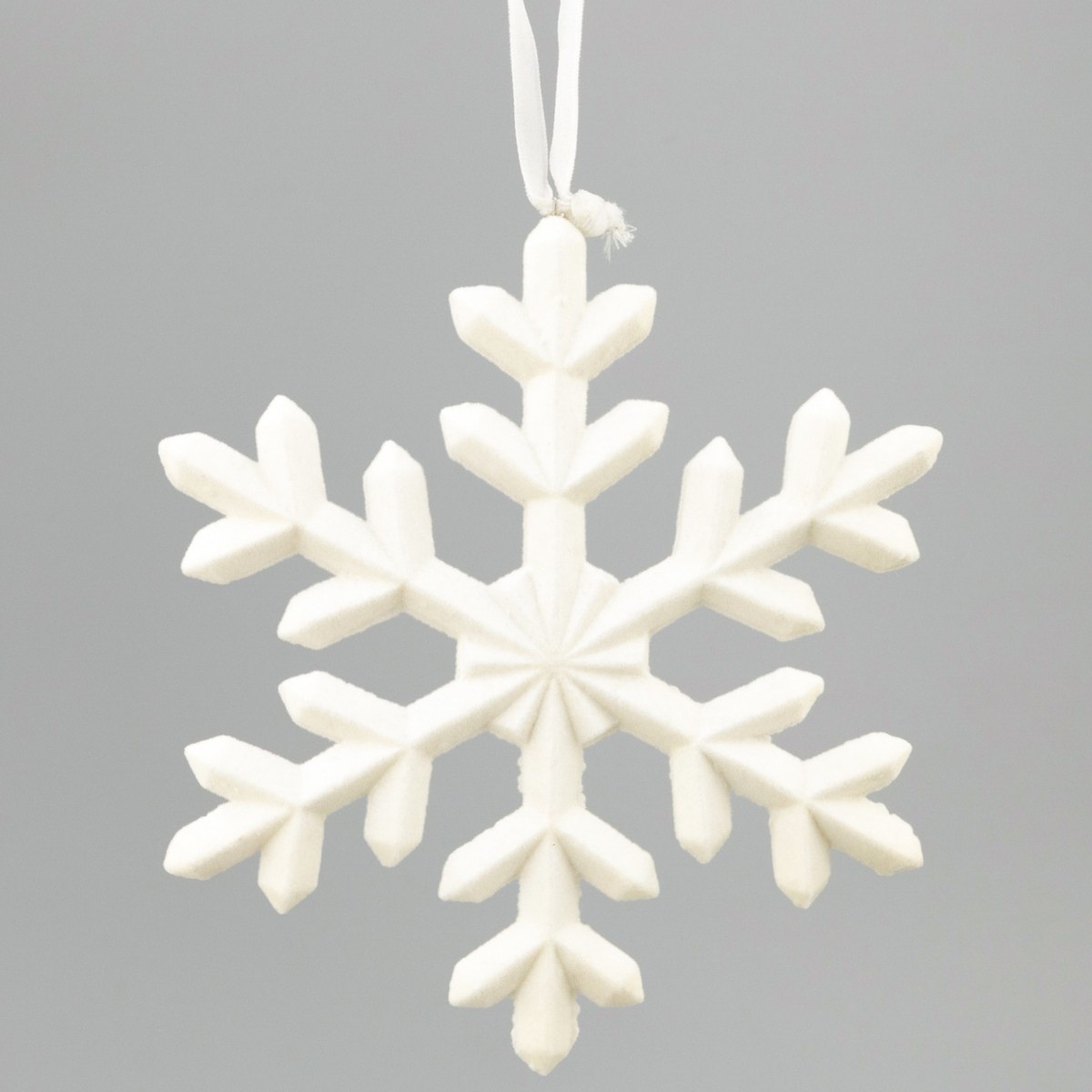 White Hanging Snowflake - 19cm