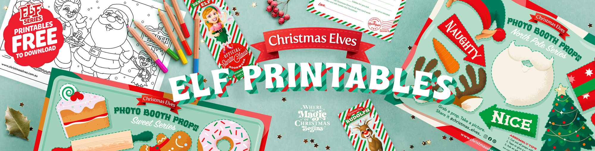 Elf Printables: 12 Free Gifts for Kids