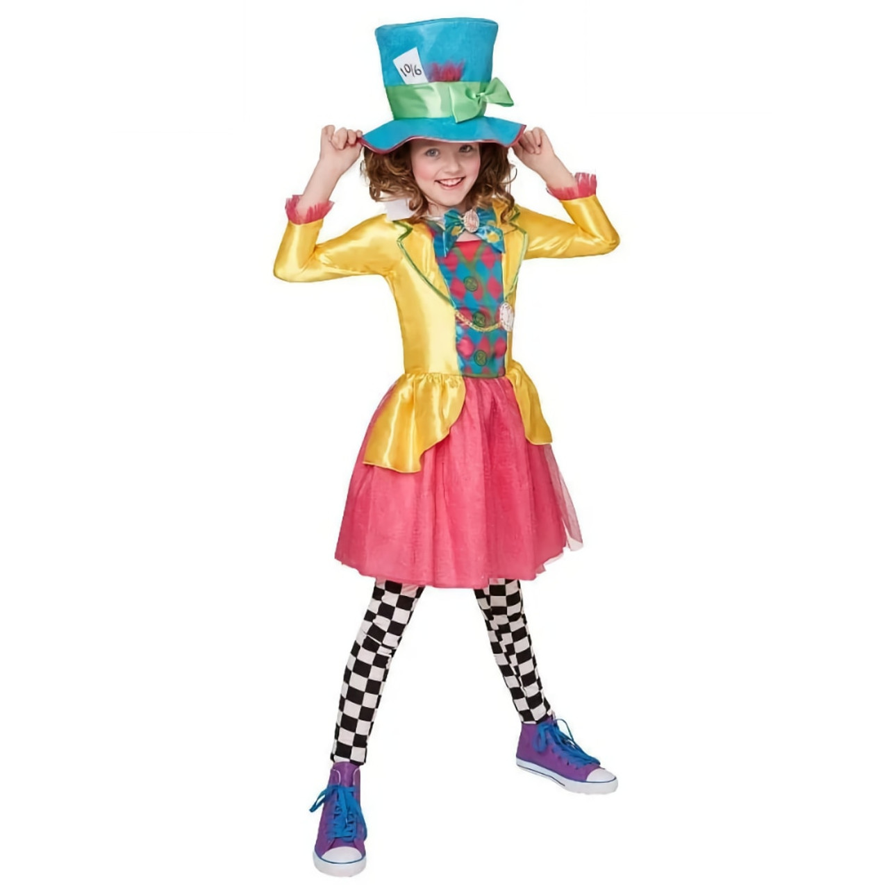 Mad Hatter Deluxe Costume Girls 3 to 5 Years
