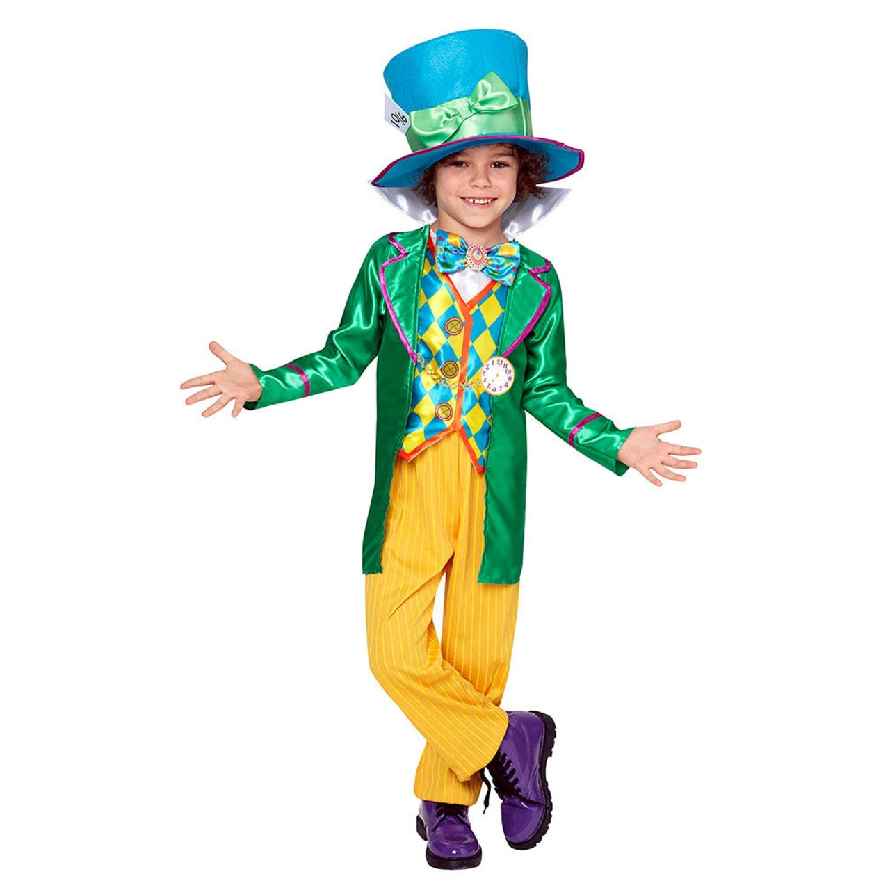 Deluxe Mad Hatter Costume Boys 3 to 5 Years
