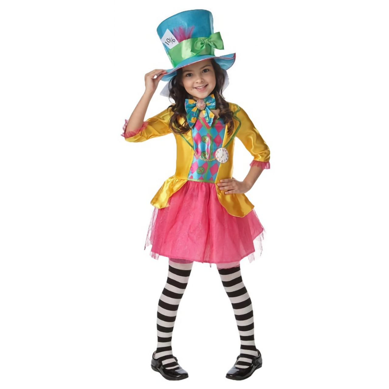 Mad Hatter Deluxe Girls Costume 6 to 8 Years