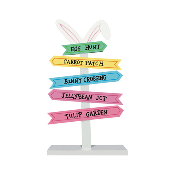 Easter Town Wooden Easter Sign 45cm