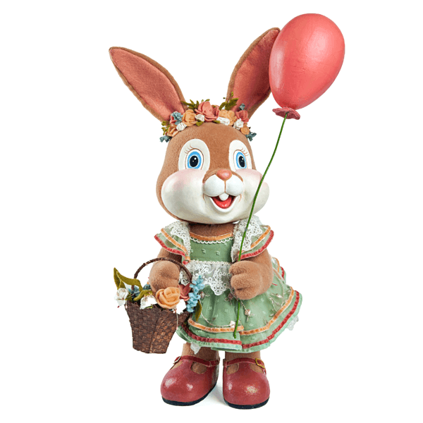 Katherine's Collection Blossom the Bunny with Balloon 60cm