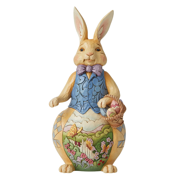 Jim Shore Easter Bunny with Scene 24cm