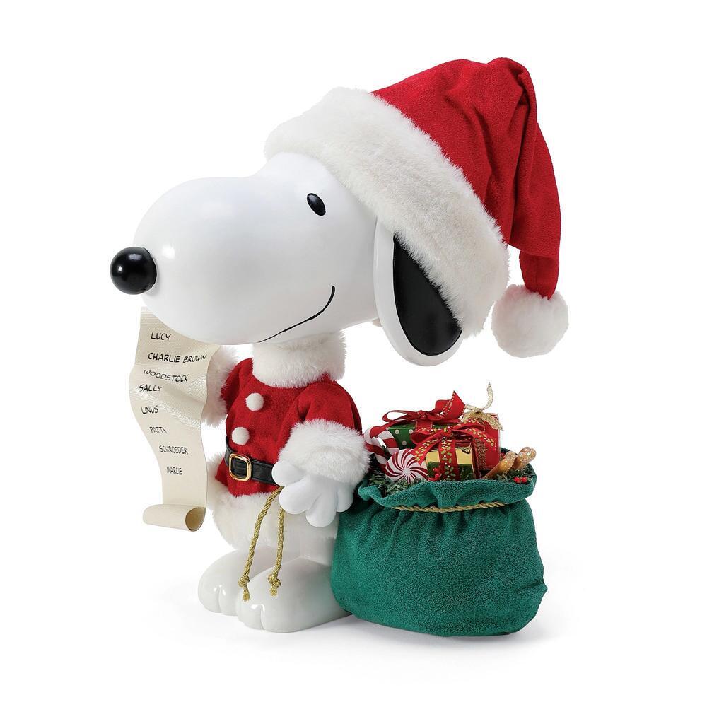 Snoopy Christmas Beagle with Gifts 27cm