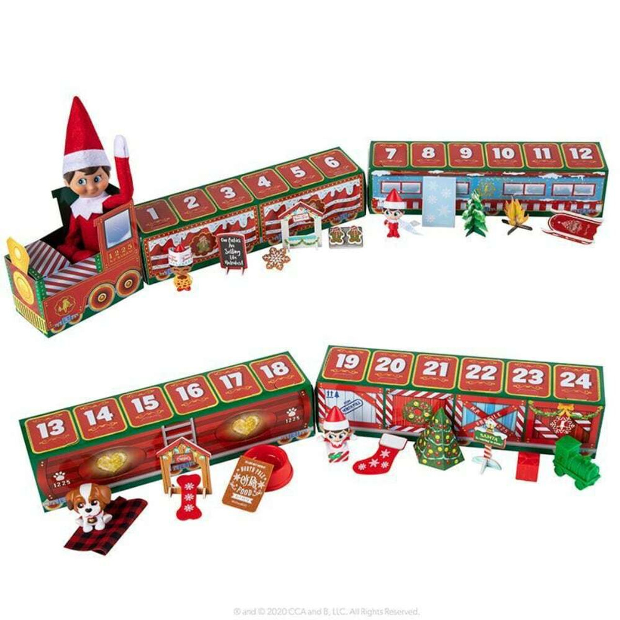 Elf on the Shelf North Pole Advent Train