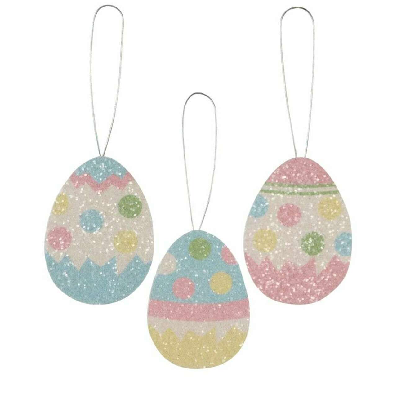 Bethany Lowe Tin Egg Ornaments