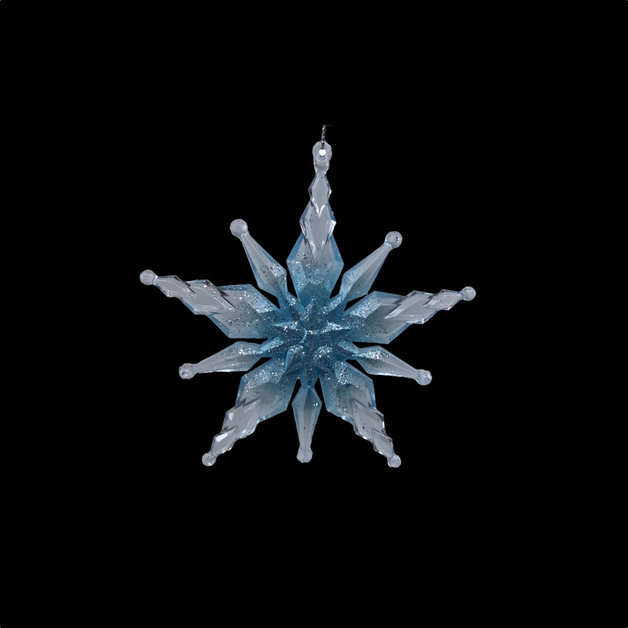 Blue Icicle Ornament