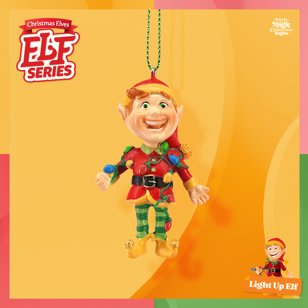 Light Up Elf Ornament 6.5cm – Elf Series