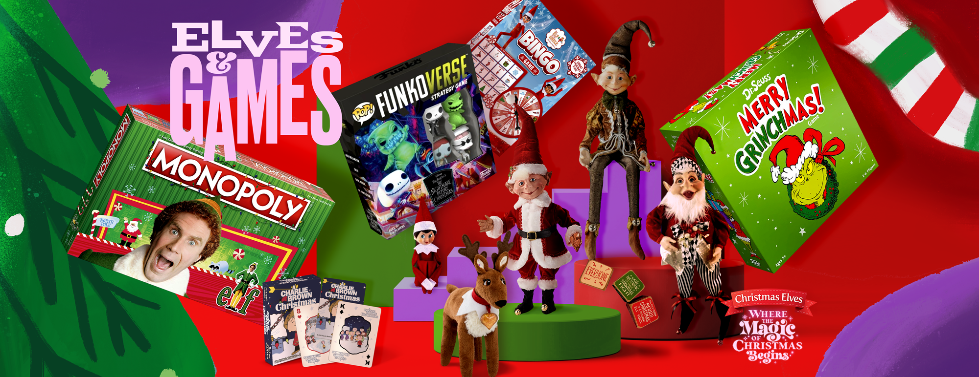 Games, Puzzles & Books at Christmas Elves!