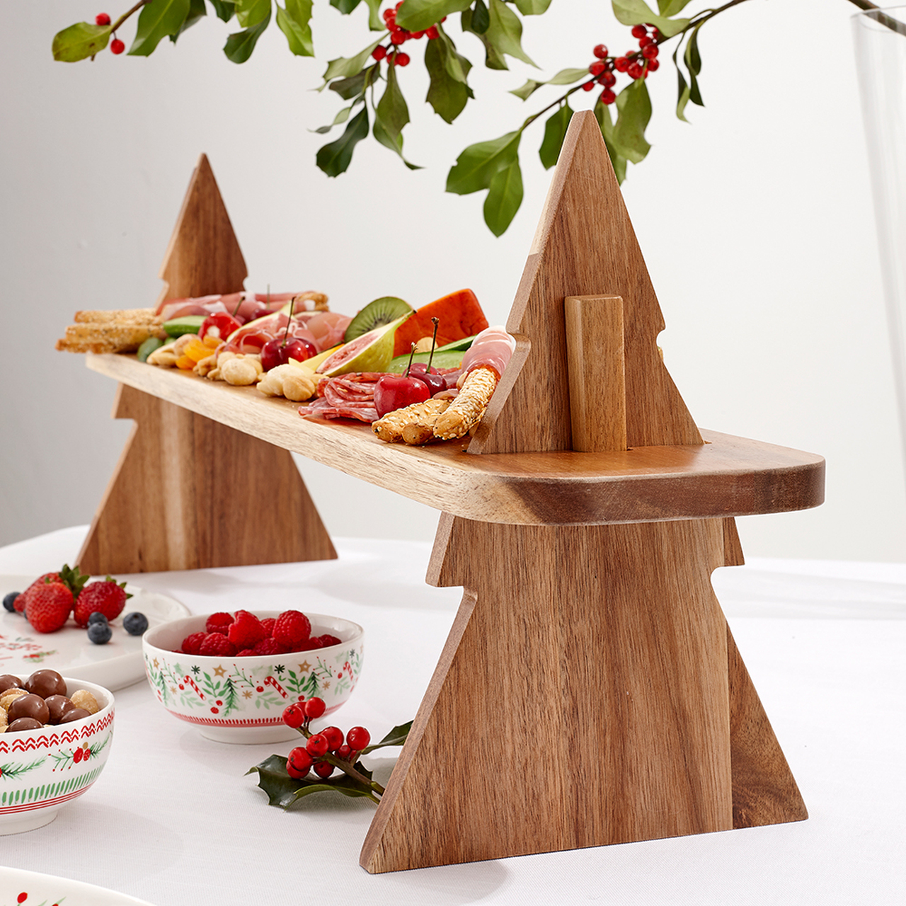 Christmas Tree Wooden Tapas Board 95cm