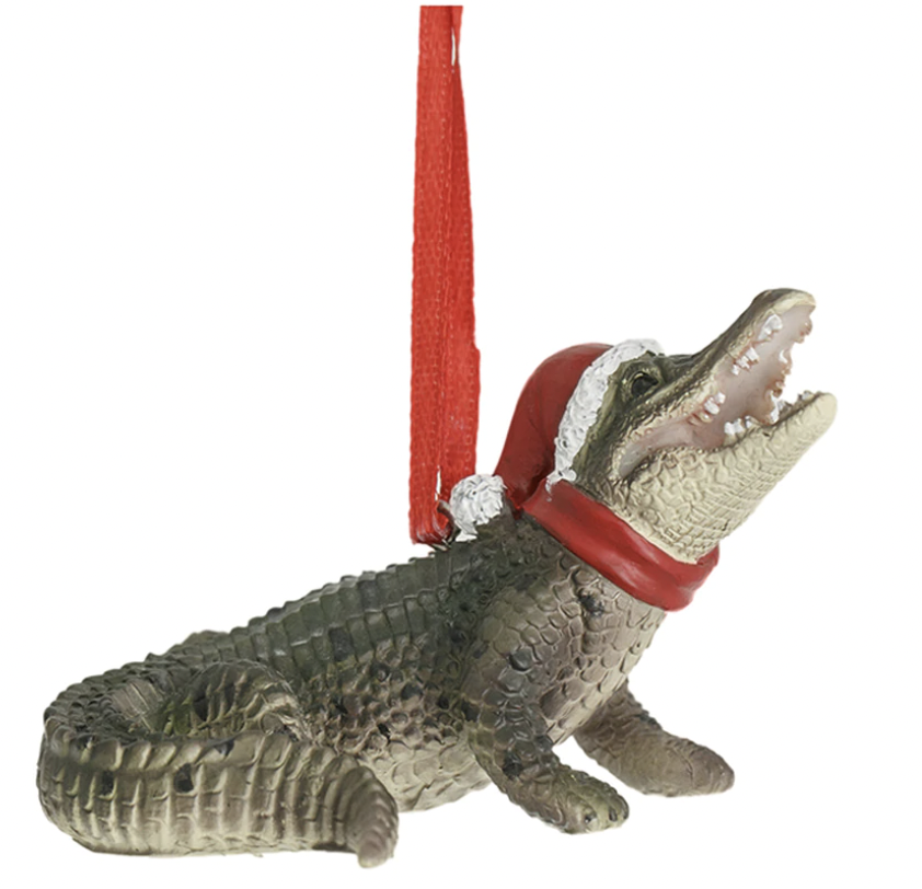 Crocodile Christmas Ornament