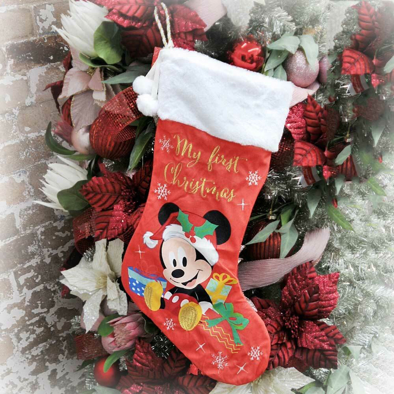 Mickey Mouse My First Christmas Stocking 67cm