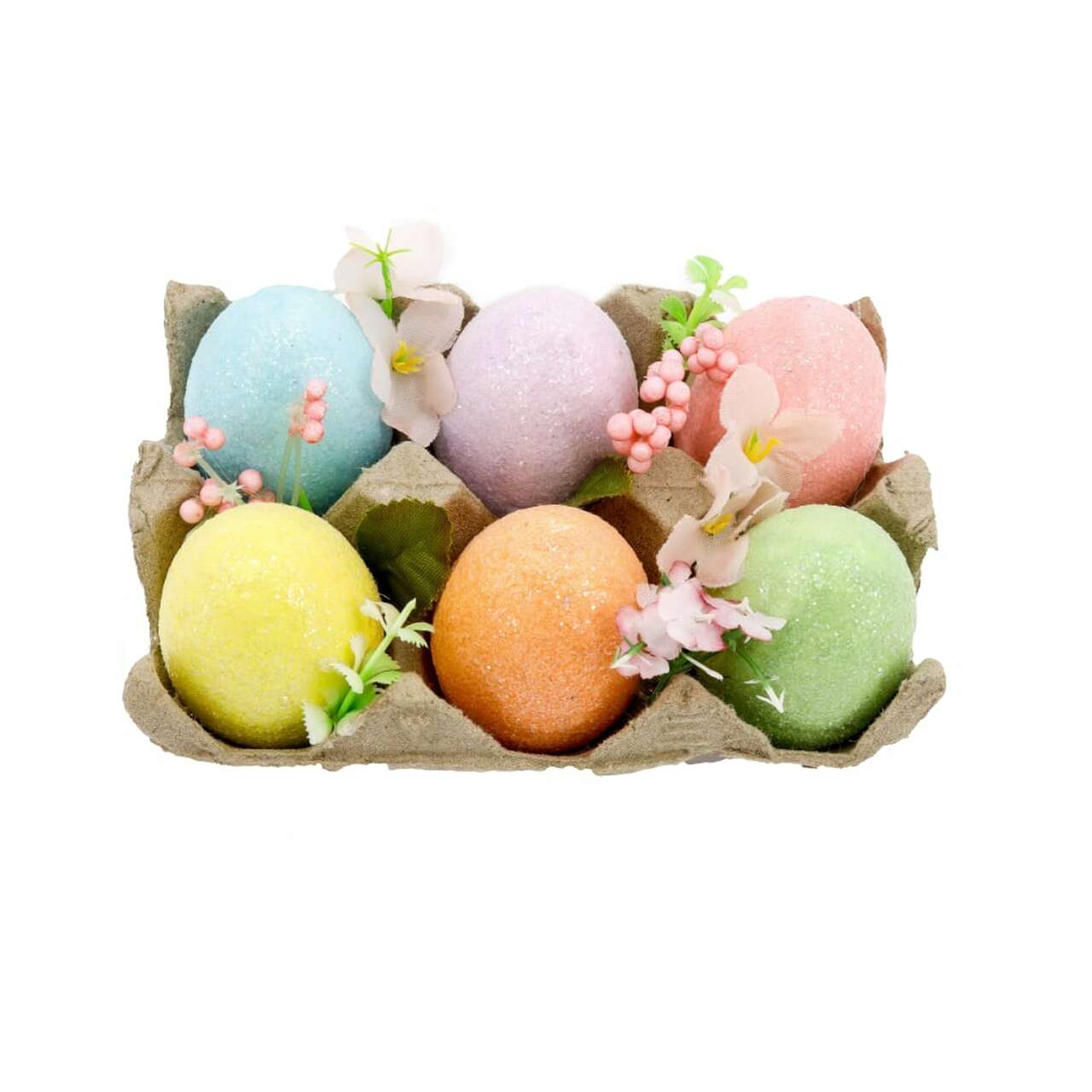 Pastel Eggs in Tray