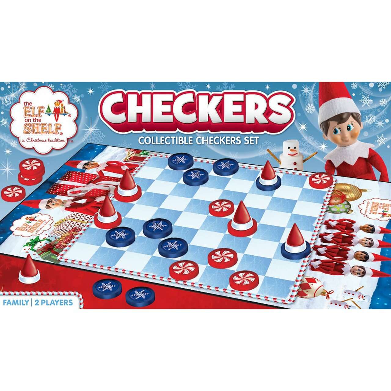 Elf on the Shelf Checkers