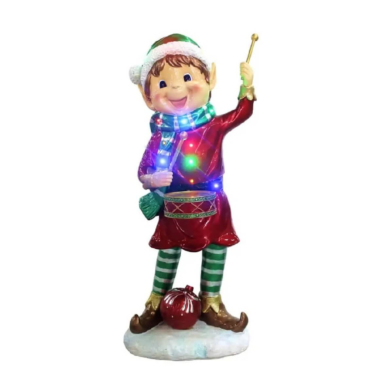 Christmas Elf with Drum 93cm