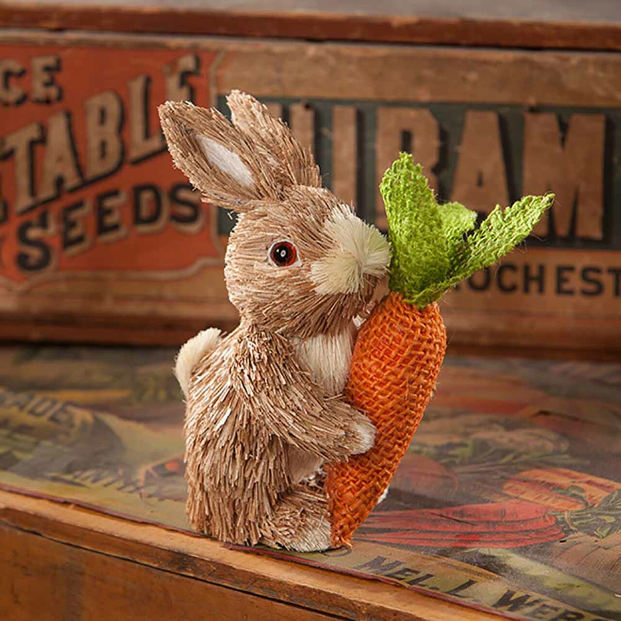 Bethany Lowe Bunny with Carrot 14cm