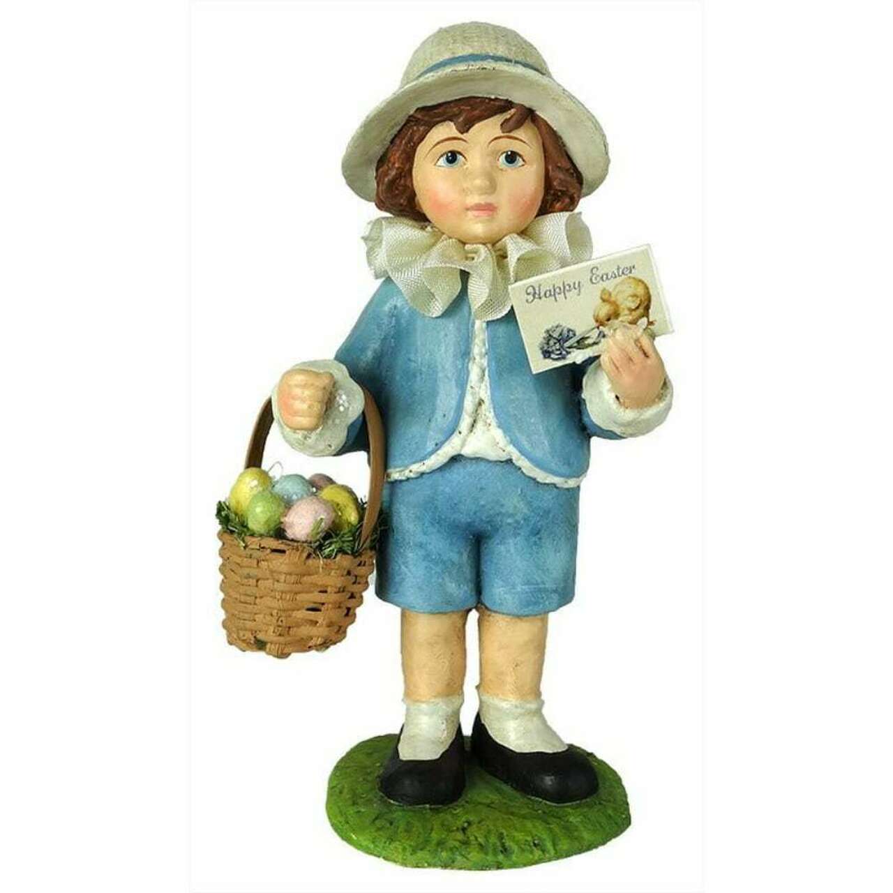 Bethany Lowe Boy with Basket 14cm