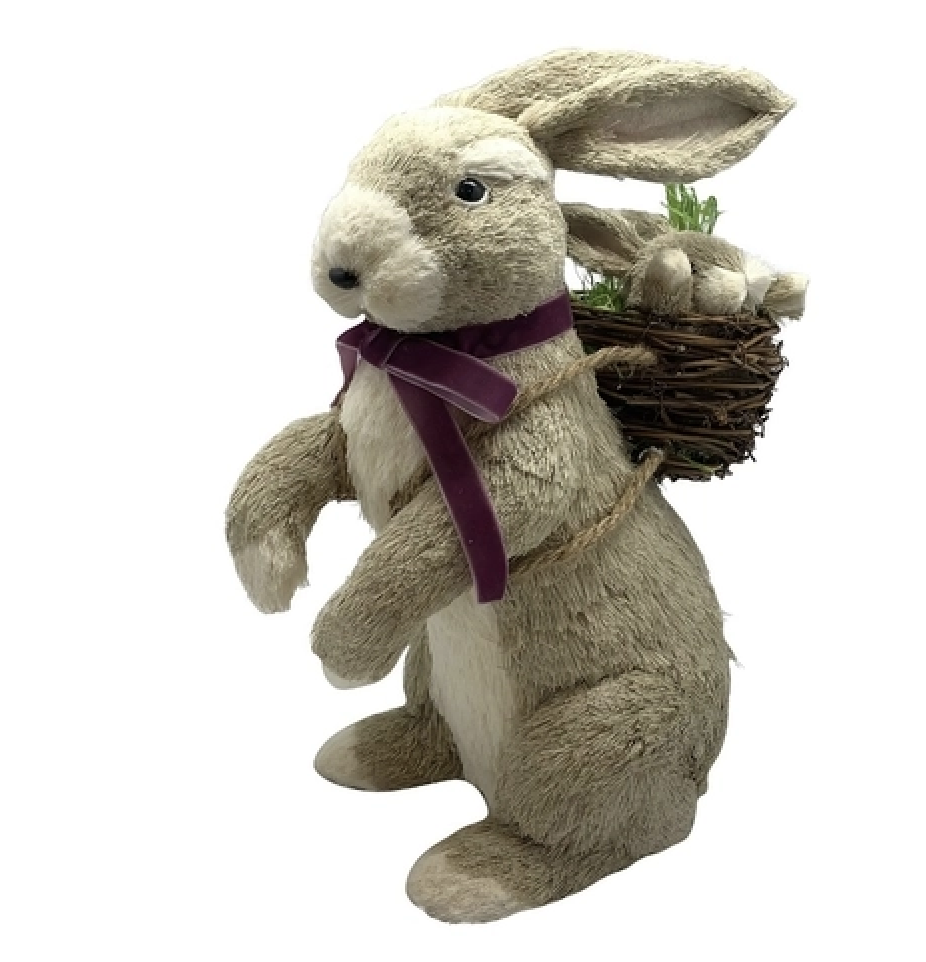 Standing Bunny 40cm with Basket