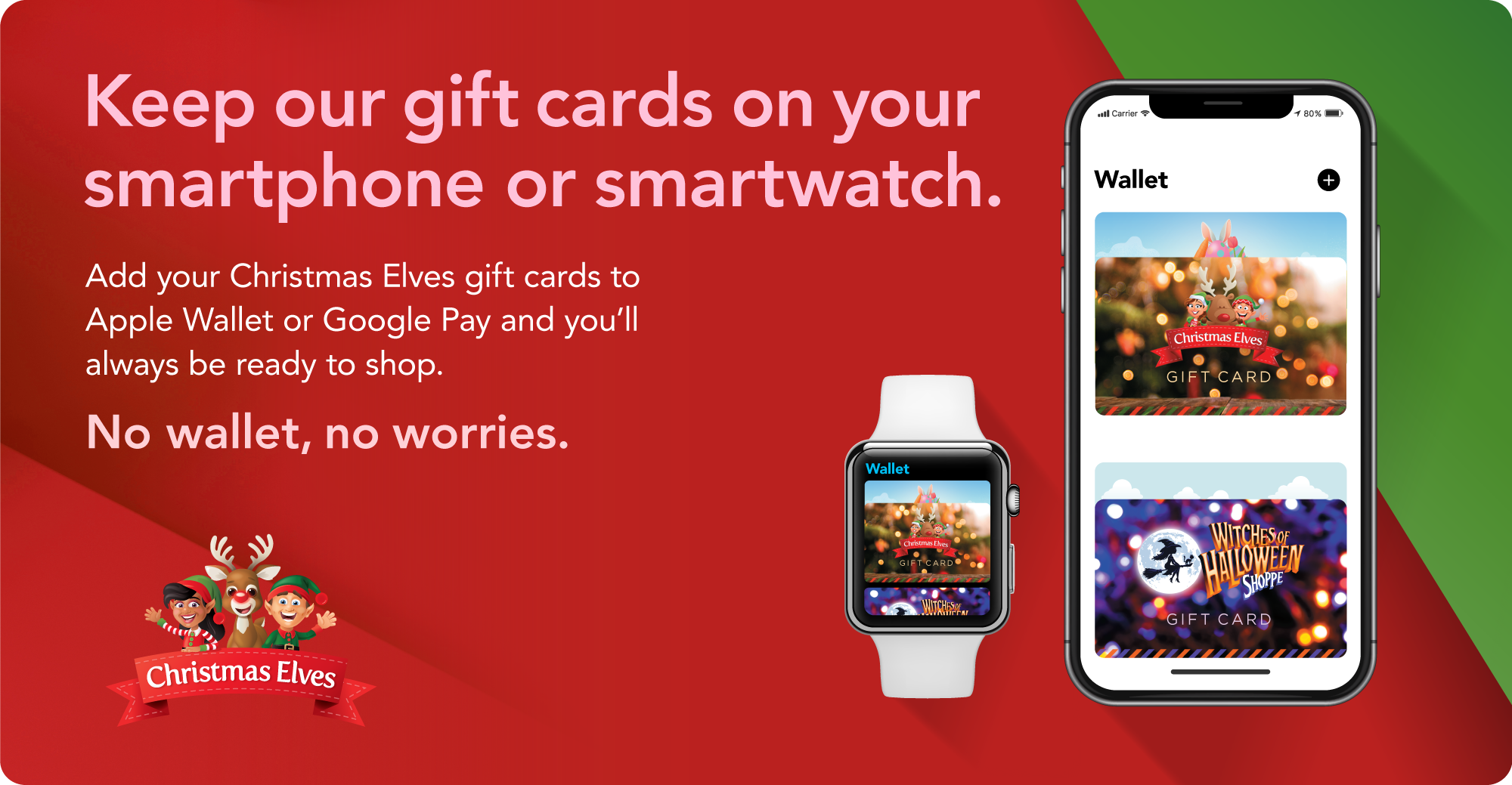 Store gift cards on Apple Wallet & Google Pay!