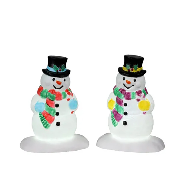 Holly Hat Snowmen (Set of 2)