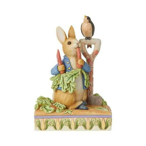 Jim Shore Peter Rabbit Eating Radishes 15cm