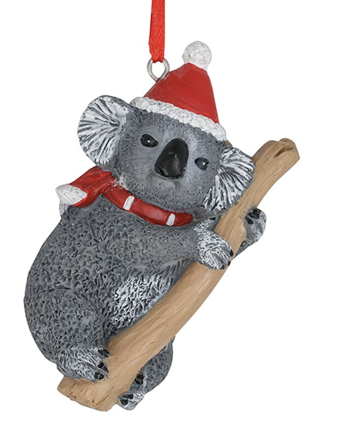 Australian Christmas Koala Ornament 8cm