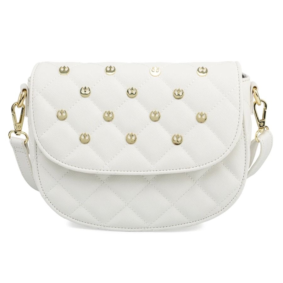 Loungefly Redel Hardware White Gold Crossbody Bag 19.5cm