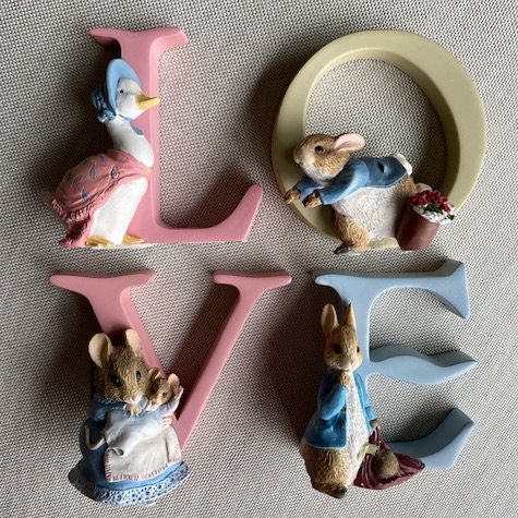 Peter Rabbit Alphabet Letters