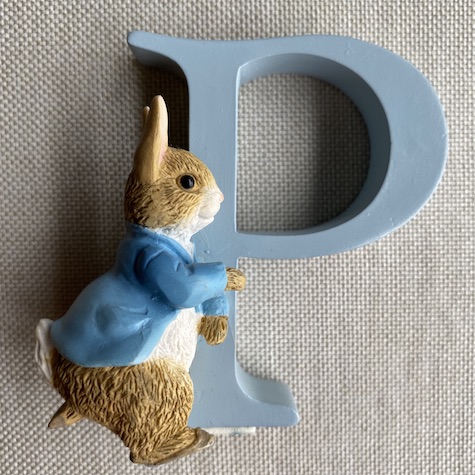 Peter Rabbit Alphabet Letter