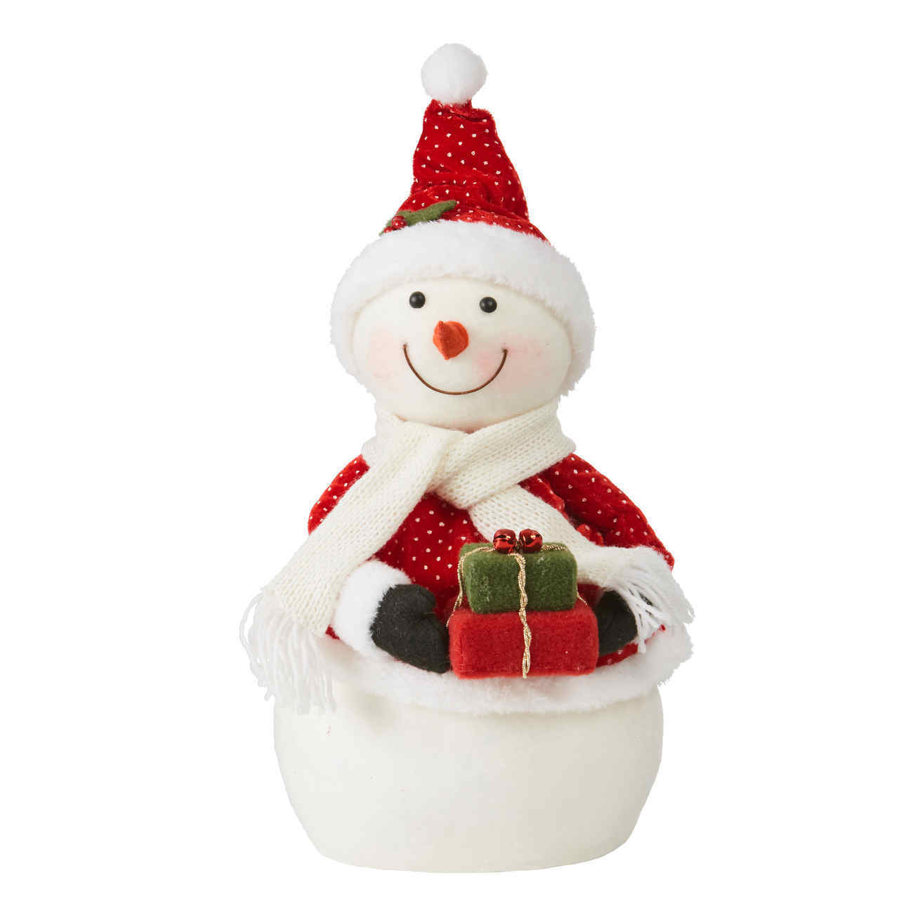 Snowman Holding Presents 36cm