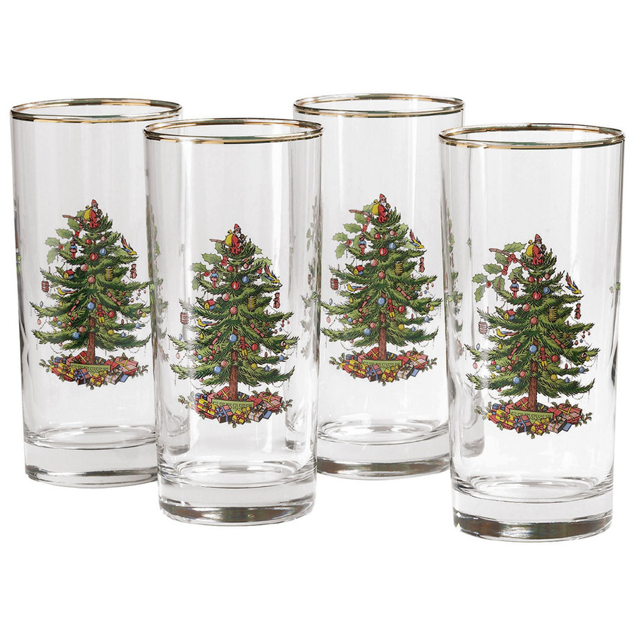 Spode Christmas Highball Tumblers Set of 4