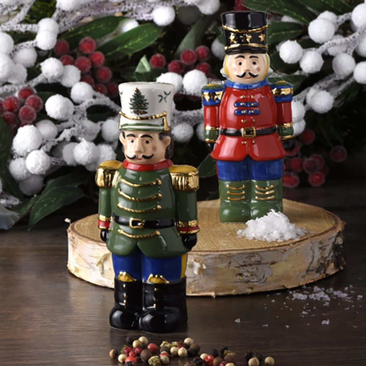 Spode Christmas Nutcracker Salt and Pepper Shakers