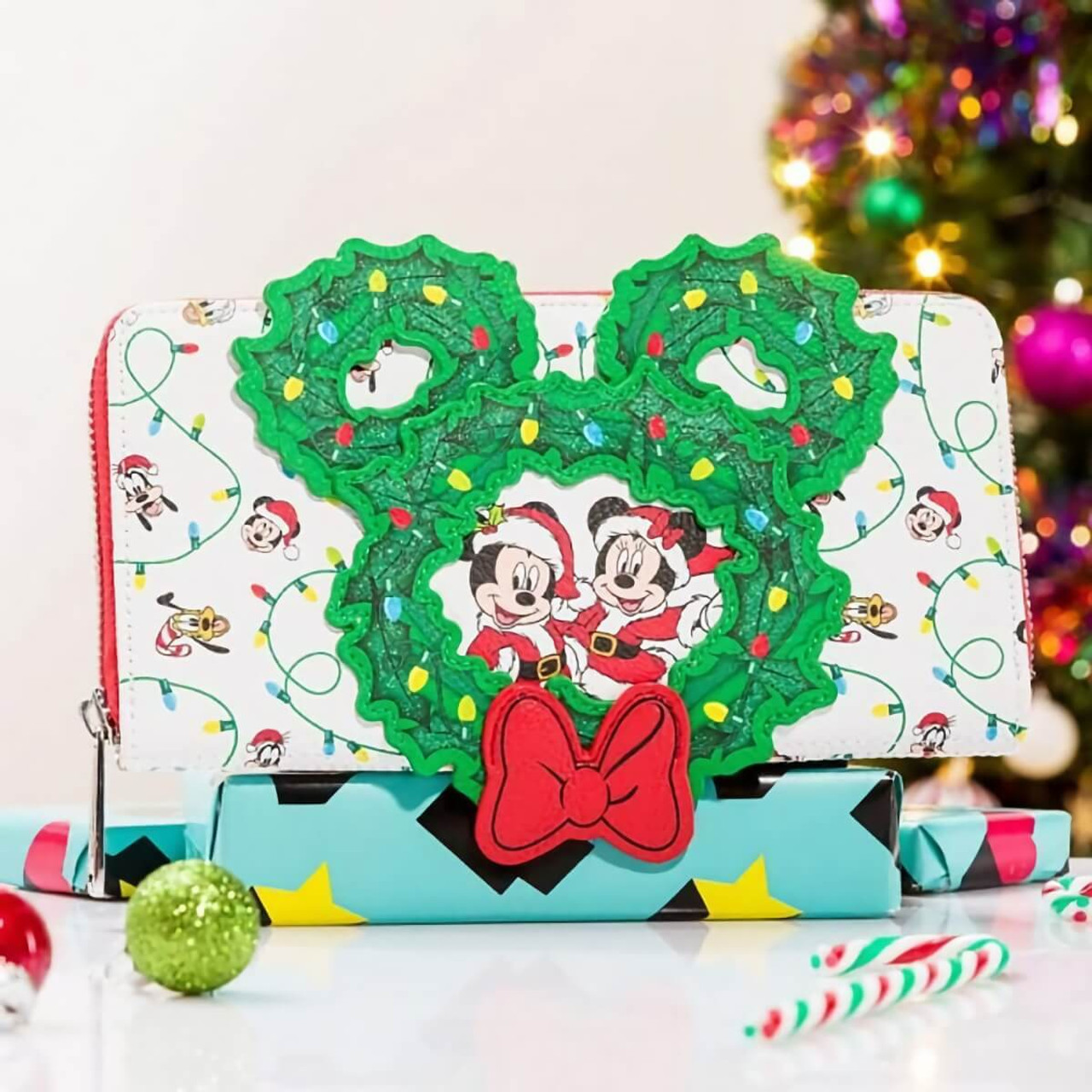 Loungefly Disney Holiday Wreath Purse