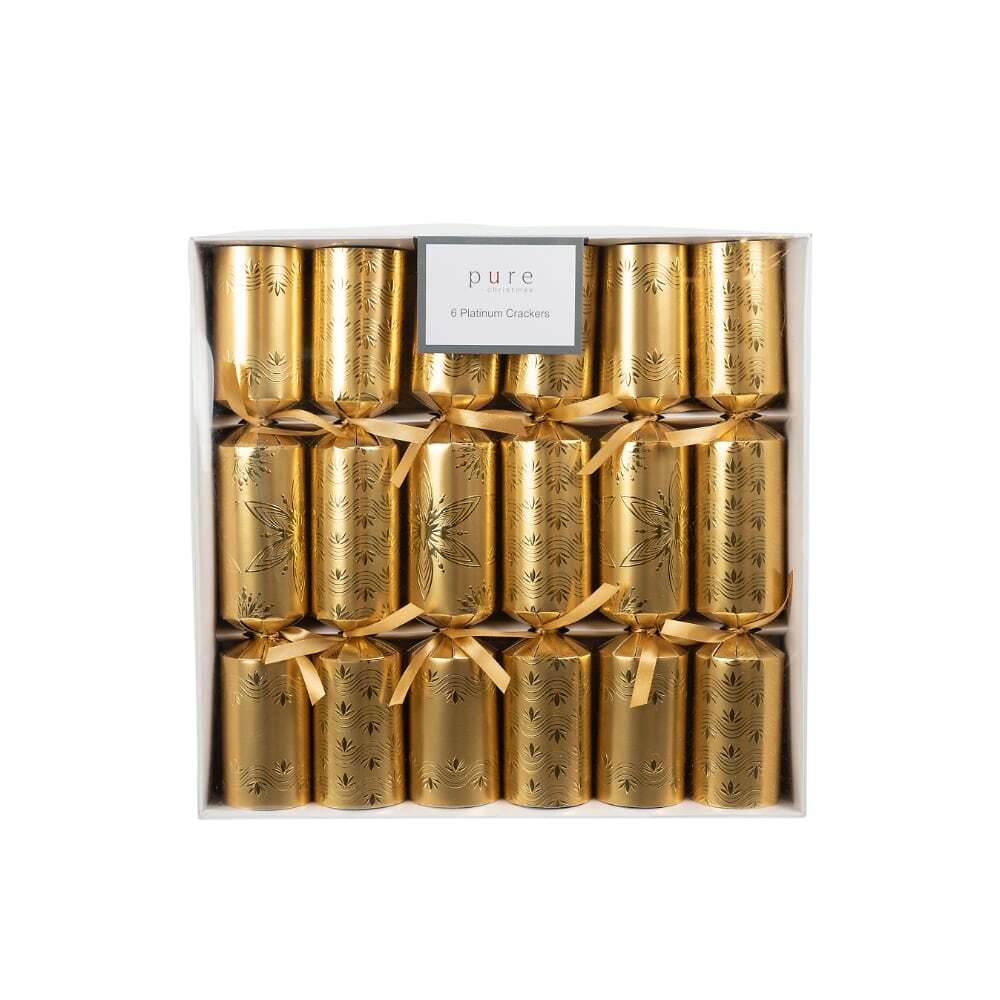 Platinum Gold Flowerburst Cracker (Pack of 6) - 35cm